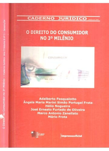 Livro O Direito Do Consumidor No 3º Milênio