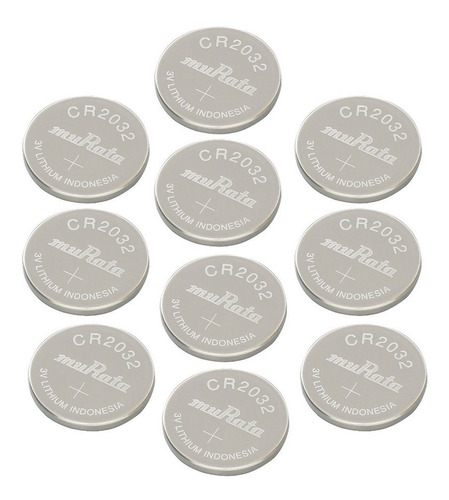Cr2032 Tipo Moneda 10 Piezas Marca Murata 3v