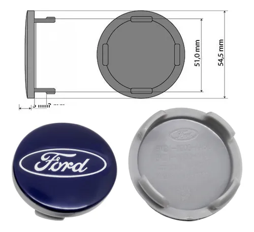 Emblema Tapa Rin X1 54mm Compatible Con Ford Edge 2013-2023
