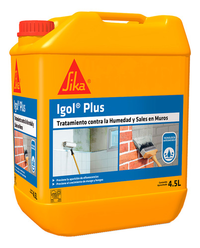 Igol Plus Impermeabilizante Y Antisales  En Muros 4,5 Lts