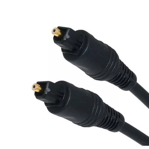 Toslink MD - Cable de fibra óptica óptica y audio digital HD (3 pies)