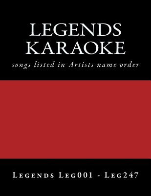Libro Legends Karaoke Listings: Legends Discs Leg001 - Le...