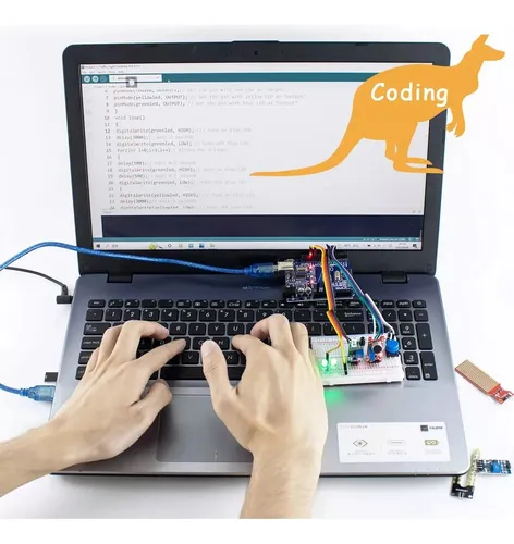 Kit Inicio Uno R3 Compatible Arduino Ide Tutorial