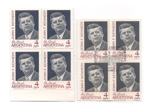 Argentina John F Kennedy 685 Cuadrito Mint Gj 1276