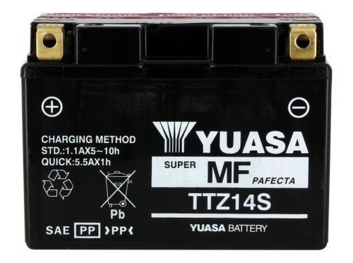 Bateria Para Moto, Marca Yuasa, Modelo Ttz14s
