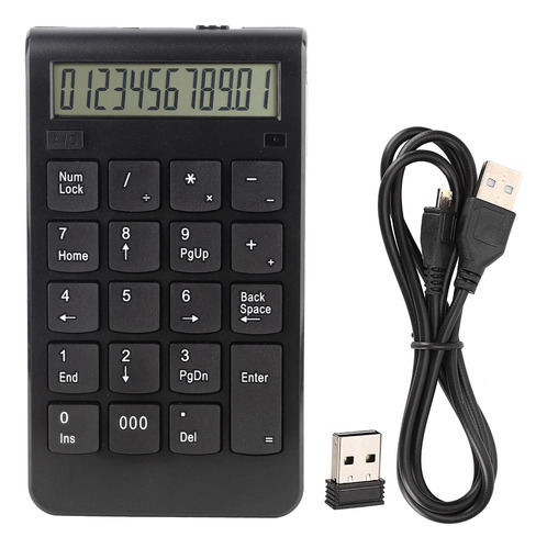 Teclado Numérico Inalámbrico, Mini Teclado Numérico Portátil