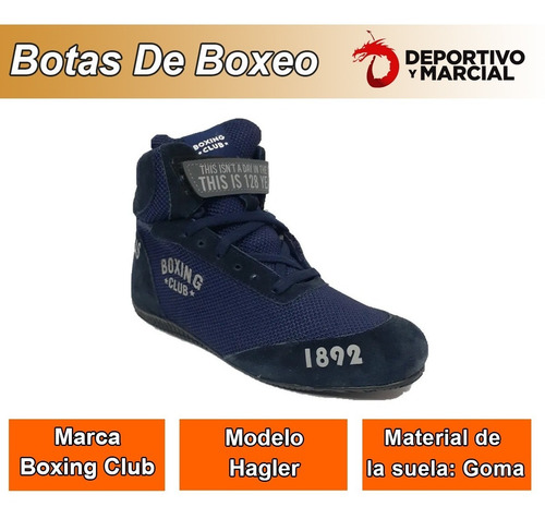 Imagen 3 de 9 de Botas Boxeo Boxing Club Profesionales Botitas Box Resistente