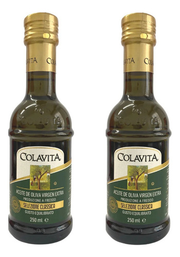 Aceite De Oliva Extra Virgen Colavita 250 Ml. X2