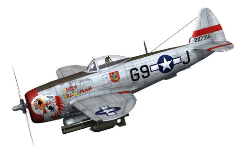 Imagen 4 de 5 de P-47d Bubble Top - Escala 1/72 Academy 12491