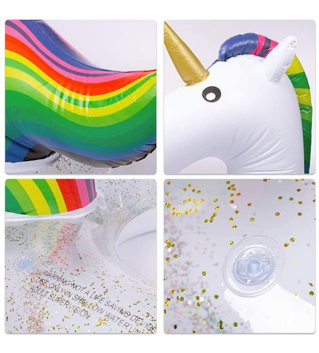 Salvavidas Inflable Flotador Unicornio 68cm Alberca Piscina