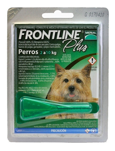 Frontline Plus Pipeta Para Perro Chico Antipulgas Garrapatas