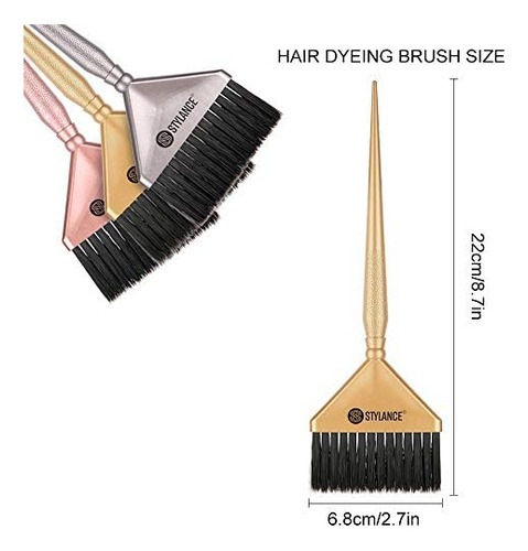 3 Piezas De Cepillo Para Teñir El Cabello, Juego De Herramie