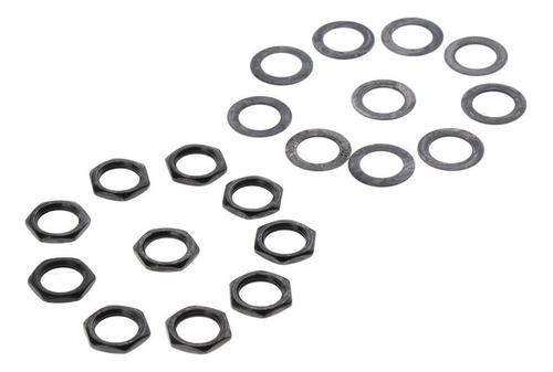 10 Guitar Jack Nut Washer Set For