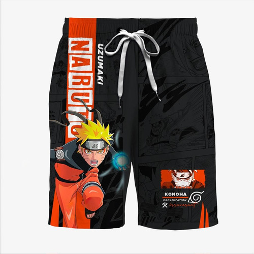 Camiseta + Pantaloneta Naruto, One Piece Luffy, Dragon Ball
