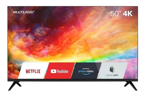 Imagem 1 de 6 de Smart Tv 50 Polegadas 4k Com Wifi Multilaser - Tl032 Bivolt