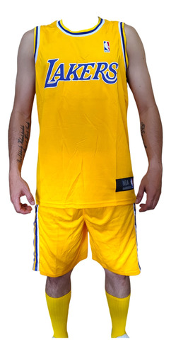 Uniforme-conjunto Nba De Niño Lakers Amarillo