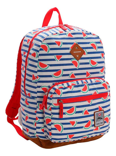 Mochila Vix Chenson Escolar Casual Juvenil Teen Resistente Cor Melancia