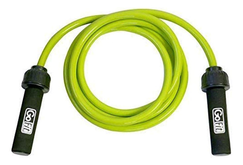 Gofit - Cuerda De Saltar De Resistencia Pesada, Ajustable Y. Color Green