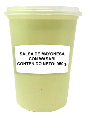 Imagen 1 de 1 de Salsa Mayonesa Con Wasabi Para Sushi Sin Marca 950g Satoru
