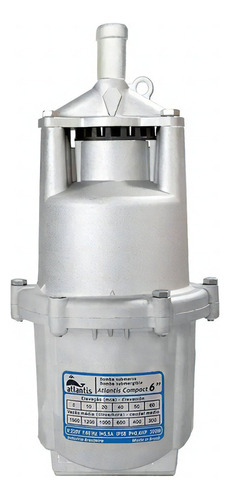 Bomba Para Poço Submersa 0,4 Cv 6  60m Compact Atlants Voltagem 220v