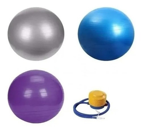 Pelota Balon 75 Cm Pilates Yoga + Inflador Pelota Premium Xl