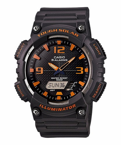 Casio Aqs810 W-8avcf Tough Solar Análogo Digital 5 Alarmas