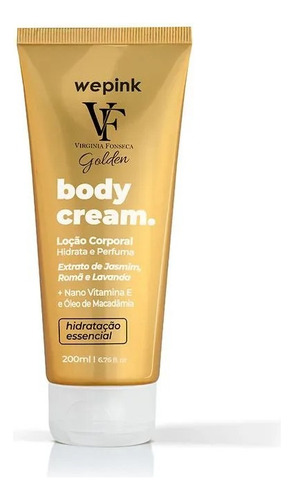 Wepink Hidratante Corporal Body Cream Vf Golden - 200ml