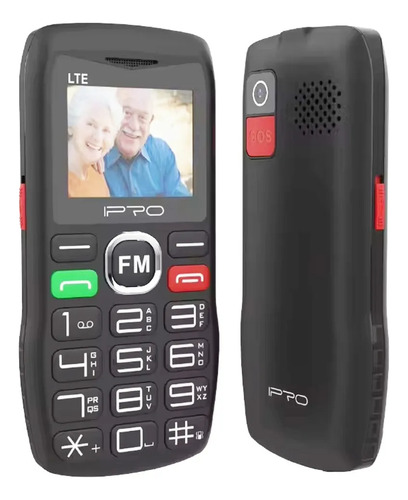 Celular Para Adultos, Boton Sos, F188s Negro