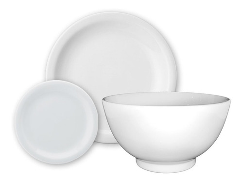 Set Juego 9 Pzs De Platos Con Ensaladera Porcelana Schmidt