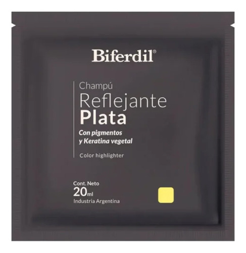 Biferdil Shampoo Sachet X20 Ml Reflejante Plata 