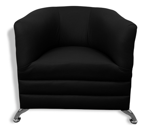 Sillón,bar, Cafetería, Restaurante,minimalista,neveria. Color Negro Diseño De La Tela Liso