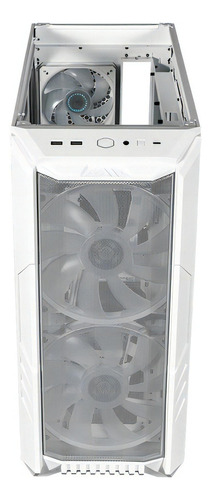 Gabinete Cooler Master Haf 500,mid-tower, Com 2x Fans Argb Cor Branco
