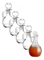 Comprar Set De 5 Jarrita De Vidrio Estilo Retro Vinagreras Aceitera