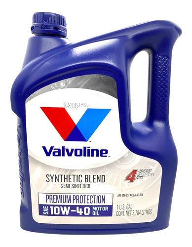 Aceite 10w40 Semisintetico Valvoline Premium Protection