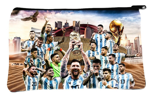 Cartuchera Leo Messi Seleccion Argentina Campeón Mundial