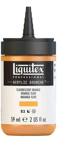 Tinta Guache Acrílica Liquitex 982 Fluorescent Orange 59ml