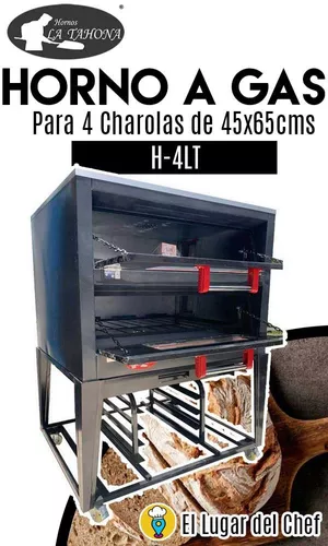 ✓ Horno a gas Profesional 4 Charolas La Tahona HGA-24LP