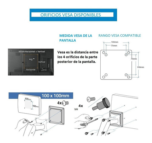 Imagen 2 de 9 de Rack Soporte Escritorio Monitor Móvil Led ¡100 % De Fabrica!