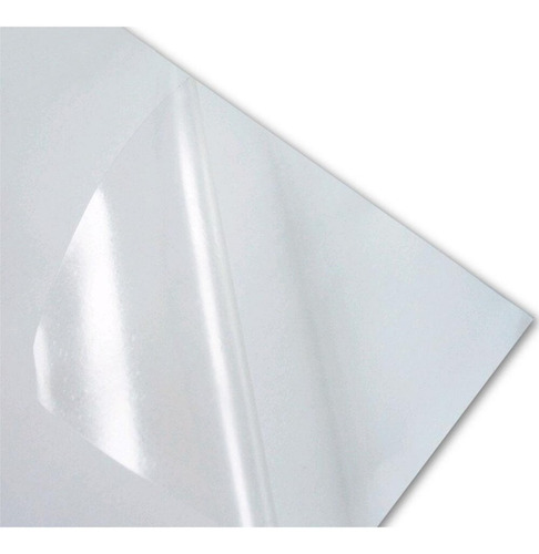 Vinil Sublimatico Transparente E Branco Adesivo A4 40 Folhas