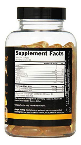 Controlled Labs Suplemento De Aceite De Pescado De Naranja O