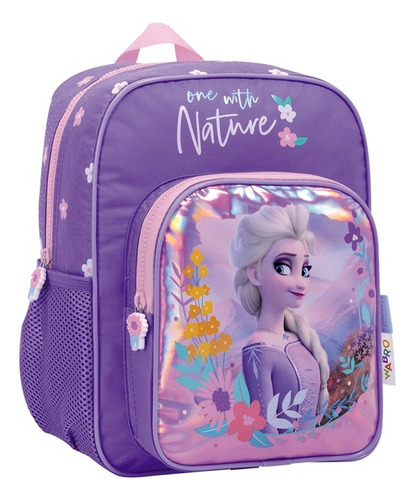 Mochila Frozen Elsa Metalizada Ideal Jardin 12 