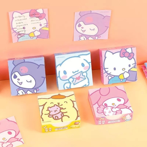 Paquete De Post-it Hello Kitty Y Personajes Sanrio 250 Hojas