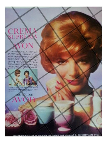 Cartel Publicitario Retro Cosmeticos Avon 1961 /12