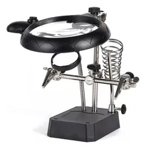 Comprar Lupa De Mesa Trabajos Manuales Luz Led Y Soporte Presicion