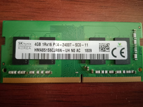 Memoria Ram  Hynix Para Laptop 4gb Usada