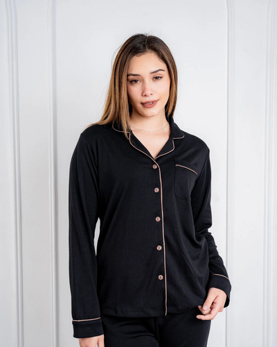 Ensueños - Pijama Hortensia Mujer Algodón 2 Piezas