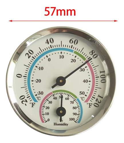 2 X 2 Inch Wall Hygrometer Humidity Meter Aluminum Diameter