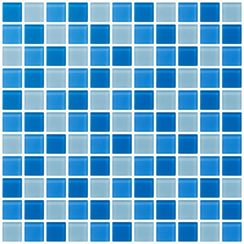 Malla Decorativa Mosaico Cristal Deep Sky Blue 30 X 30