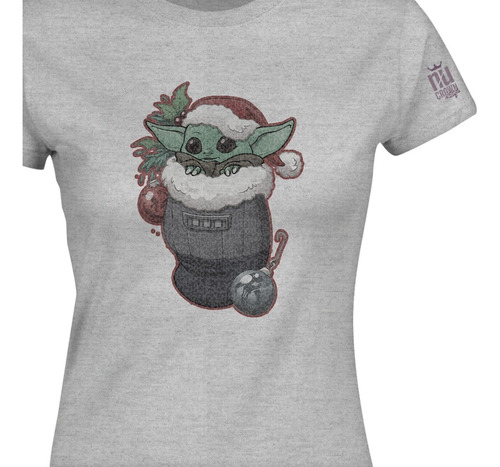 Camiseta Yoda Baby The Child Navidad Mujer Star Wars Ikgd