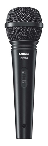 Micrófono Shure Sv200 Dinámico Cardioide Negro